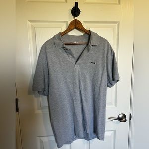 LACOSTE Light Grey Classic Fit Polo Size XLarge
